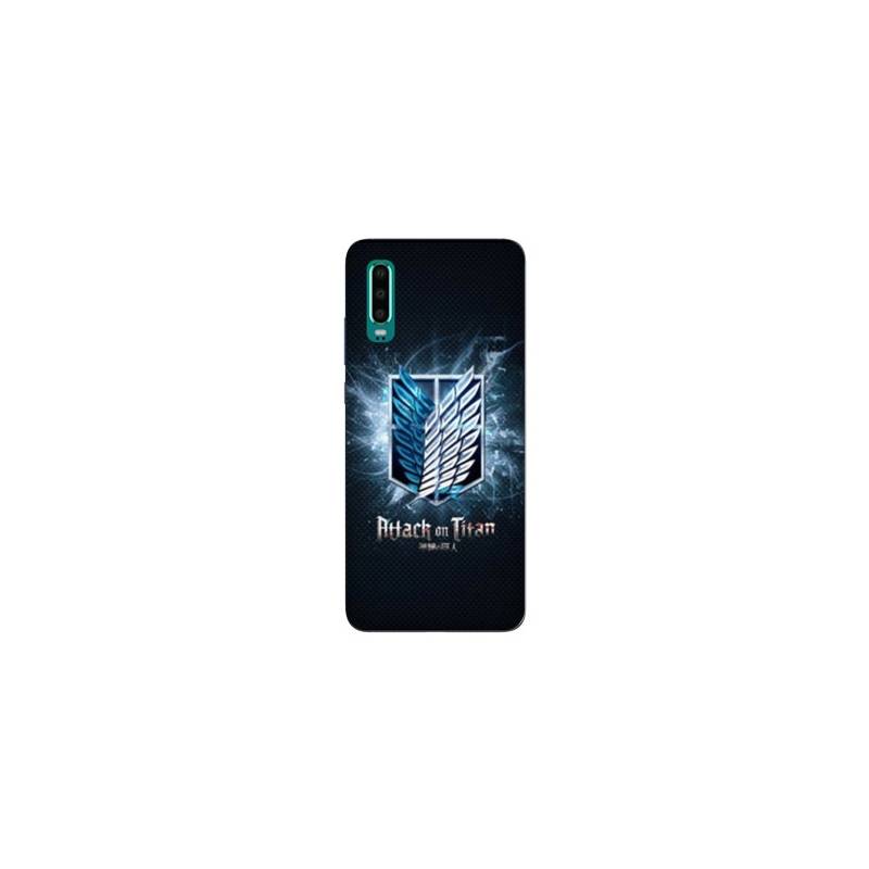 Coque Samsung Galaxy A50 Manga Attaque titans noir