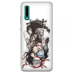 Coque Samsung Galaxy A50 Manga Demon Slayer Blanc