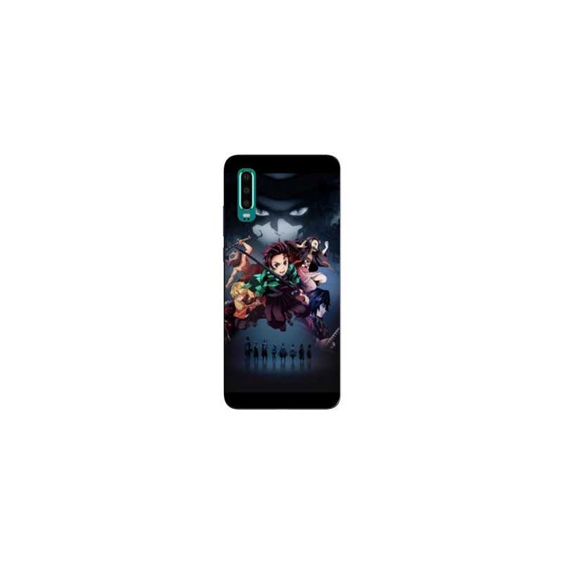 Coque Samsung Galaxy A50 Manga Demon Slayer Noir