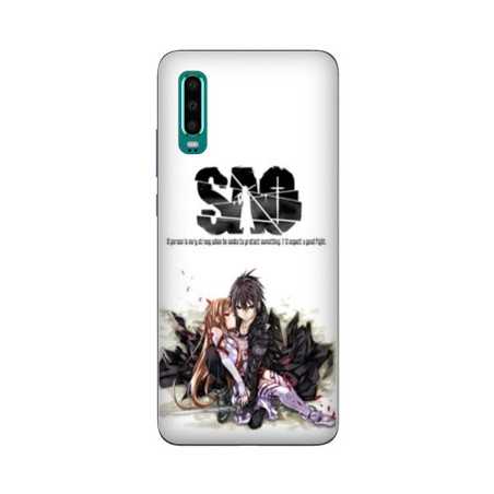 Coque Samsung Galaxy A50 Manga SAO sword Art Online blanc