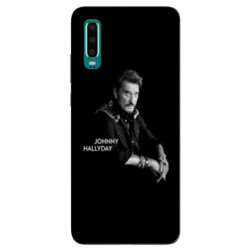 Coque Samsung Galaxy A50 Johnny Hallyday Noir