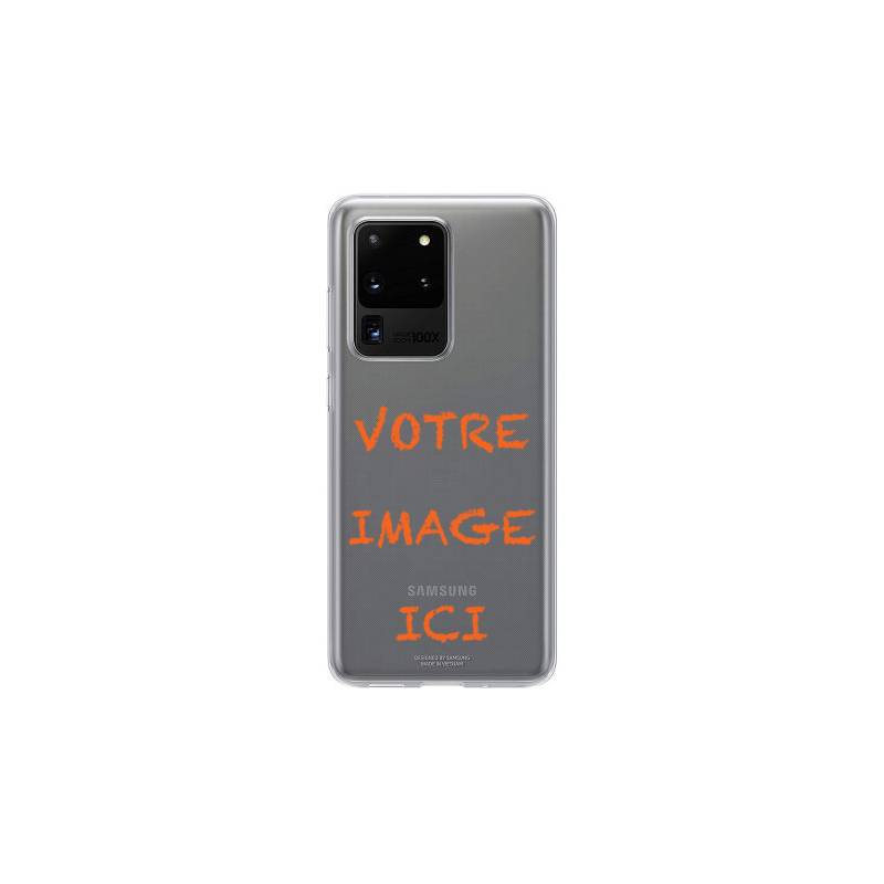 Coque transparente pour Samsung Galaxy S20 Ultra personnalisée