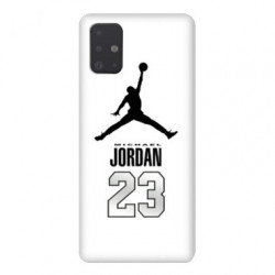 Coque pour Samsung Galaxy A51 Jordan 23 Blanc