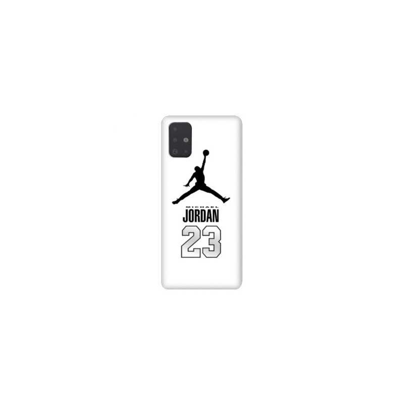 Coque pour Samsung Galaxy A51 Jordan 23 Blanc