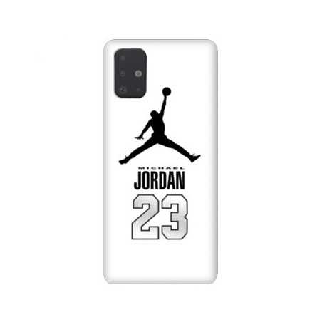 Coque pour Samsung Galaxy A51 Jordan 23 Blanc