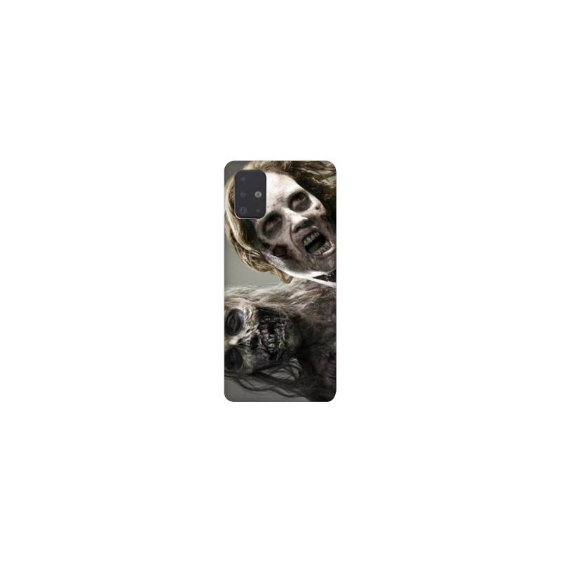 Coque pour Samsung Galaxy A51 Zombie blanc