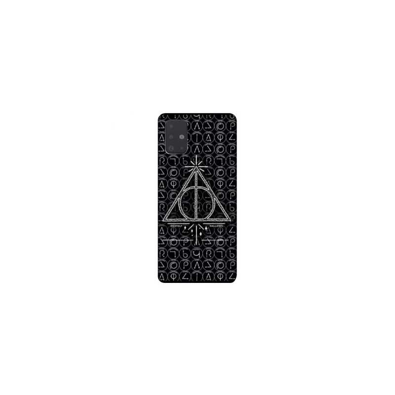 Coque pour Samsung Galaxy A51 WB License harry potter pattern triangle noir