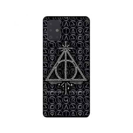 Coque pour Samsung Galaxy A51 WB License harry potter pattern triangle noir