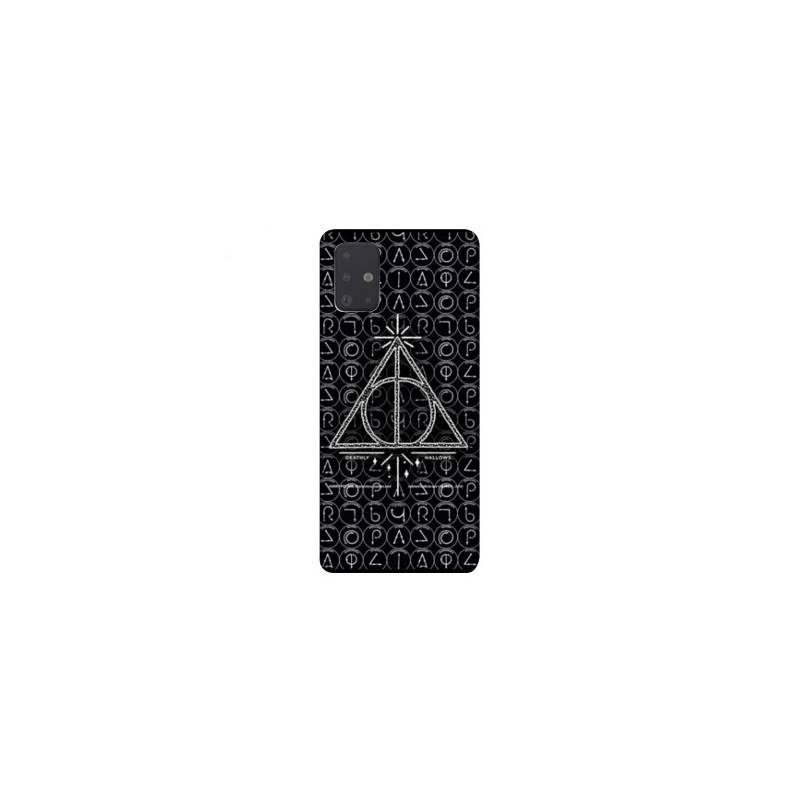 Coque pour Samsung Galaxy A51 WB License harry potter pattern triangle noir