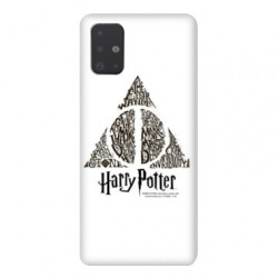 Coque pour Samsung Galaxy A51 WB License harry potter pattern triangle Blanc