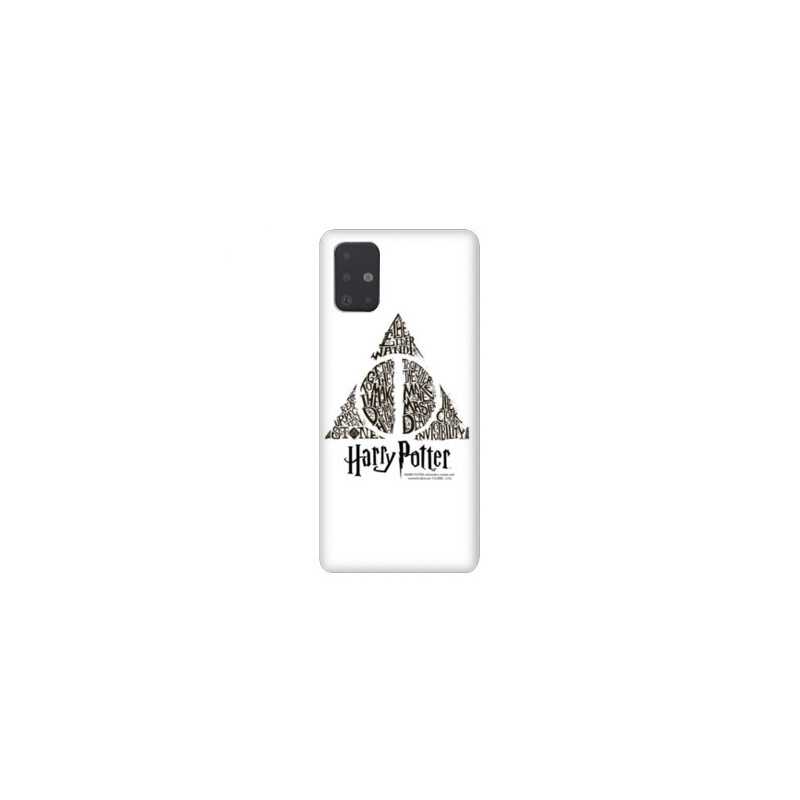 Coque pour Samsung Galaxy A51 WB License harry potter pattern triangle Blanc