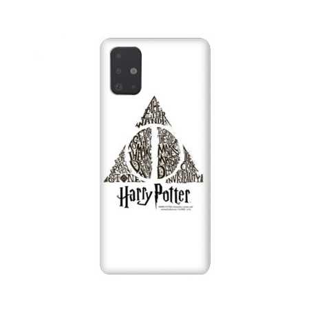 Coque pour Samsung Galaxy A51 WB License harry potter pattern triangle Blanc