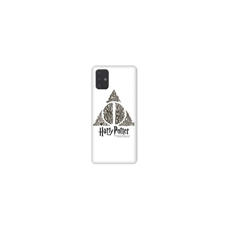 Coque pour Samsung Galaxy A51 WB License harry potter pattern triangle Blanc
