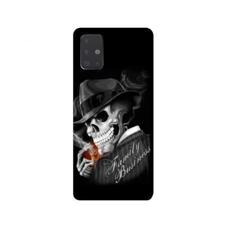 Coque pour Samsung Galaxy A51 tete de mort family business