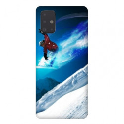 Coque pour Samsung Galaxy A51 Snowboard saut