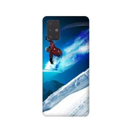 Coque pour Samsung Galaxy A51 Snowboard saut