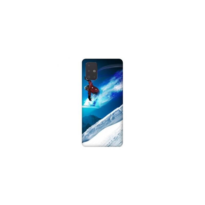 Coque pour Samsung Galaxy A51 Snowboard saut