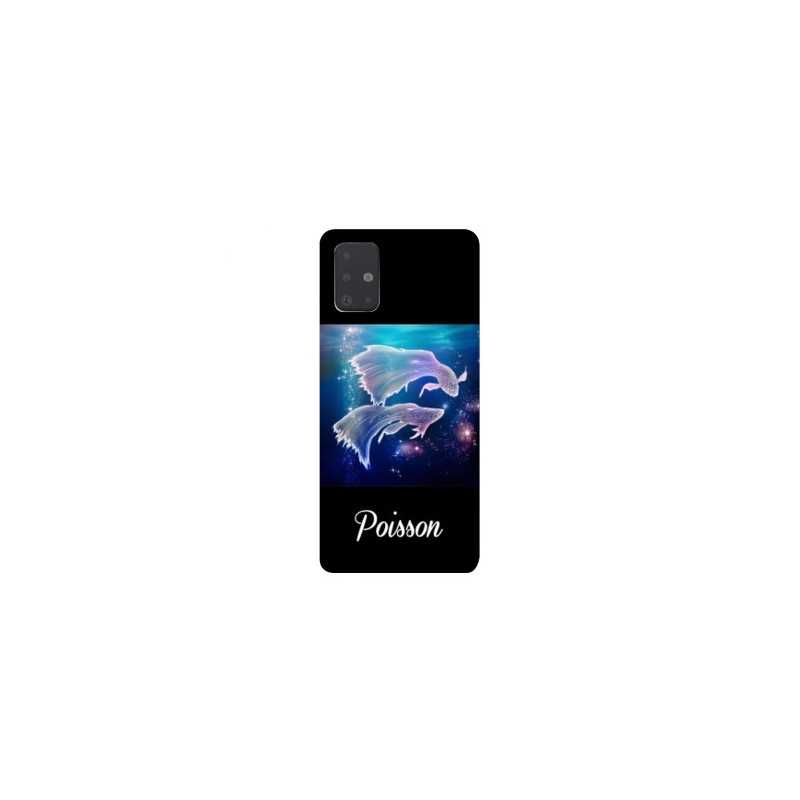 Coque pour Samsung Galaxy A51 signe zodiaque 2 Poisson