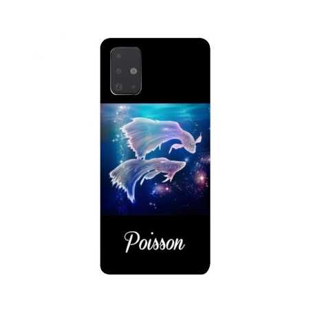 Coque pour Samsung Galaxy A51 signe zodiaque 2 Poisson