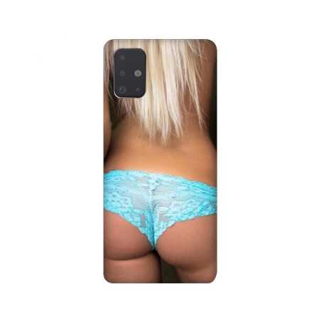 Coque pour Samsung Galaxy A51 Sexy tanga bleu