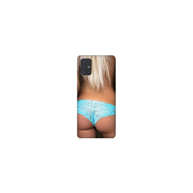 Coque pour Samsung Galaxy A51 Sexy tanga bleu