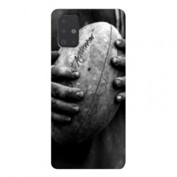 Coque pour Samsung Galaxy A51 Rugby ballon vintage