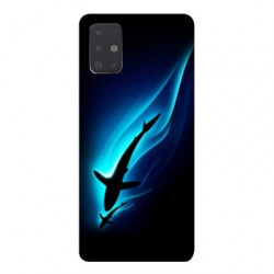 Coque pour Samsung Galaxy A51 Requin Noir
