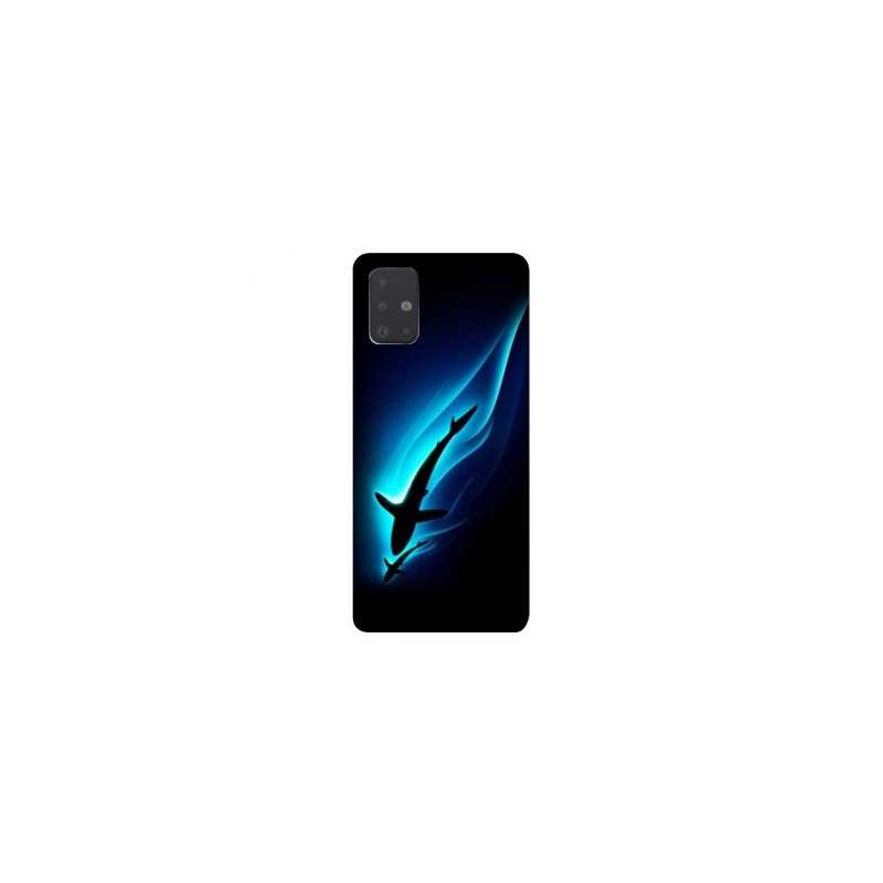 Coque pour Samsung Galaxy A51 Requin Noir