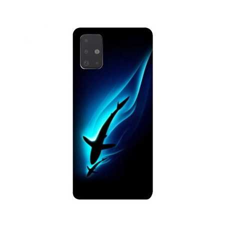 Coque pour Samsung Galaxy A51 Requin Noir