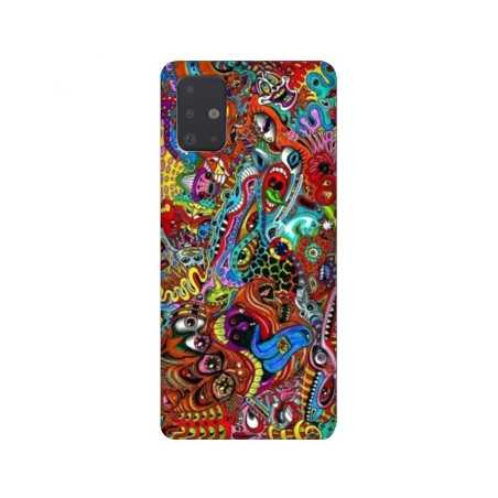 Coque pour Samsung Galaxy A51 Psychedelic Yeux