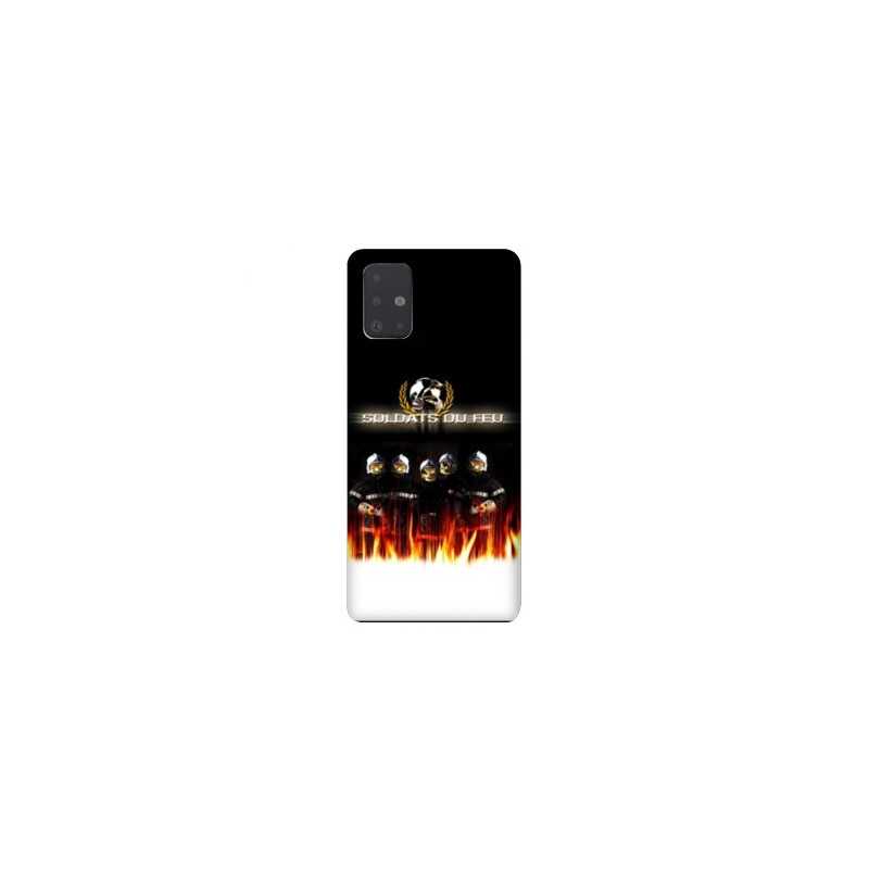 Coque pour Samsung Galaxy A51 pompier soldat