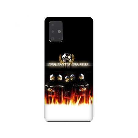 Coque pour Samsung Galaxy A51 pompier soldat