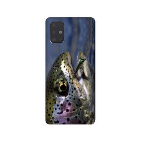 Coque pour Samsung Galaxy A51 peche truite