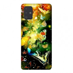 Coque pour Samsung Galaxy A51 papillons papillon jaune