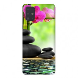 Coque pour Samsung Galaxy A51 orchidee eau