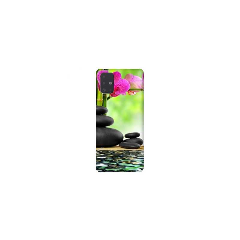 Coque pour Samsung Galaxy A51 orchidee eau