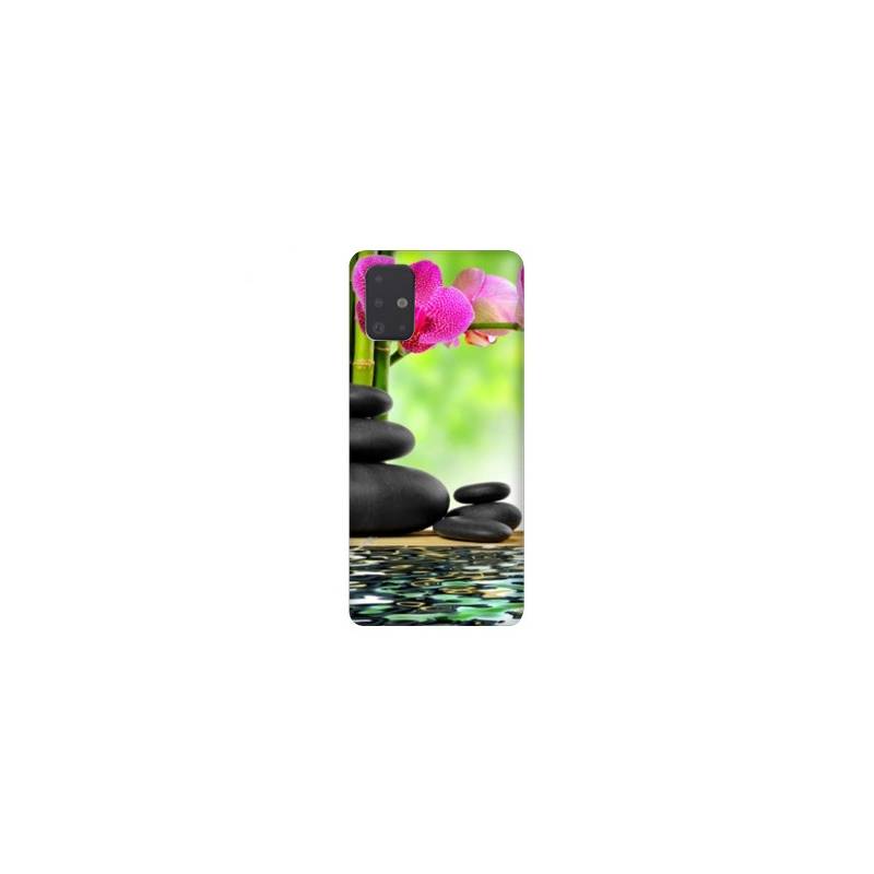 Coque pour Samsung Galaxy A51 orchidee eau