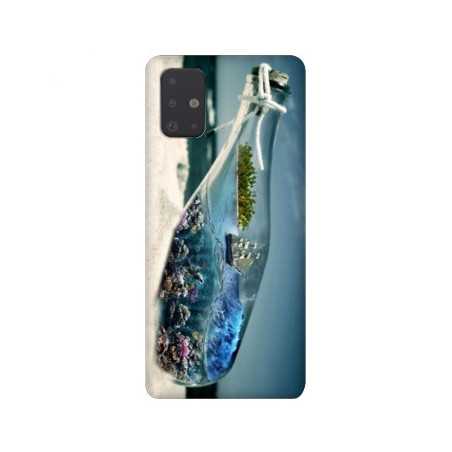 Coque pour Samsung Galaxy A51 Mer Bouteille