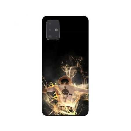 Coque pour Samsung Galaxy A51 Manga One Piece Ace noir