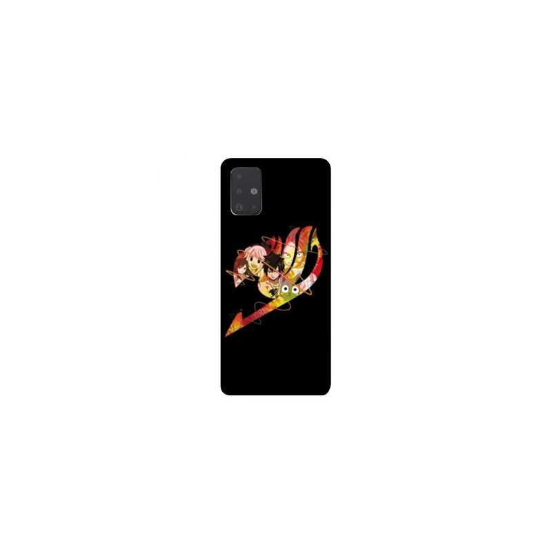 Coque pour Samsung Galaxy A51 Manga Fairy Tail Logo Noir
