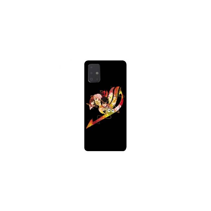 Coque pour Samsung Galaxy A51 Manga Fairy Tail Logo Noir