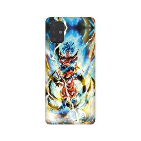 Coque pour Samsung Galaxy A51 Manga Dragon Ball Sangoku Blanc