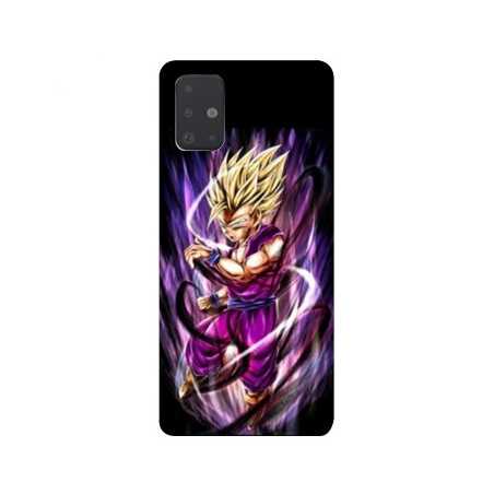 Coque pour Samsung Galaxy A51 Manga Dragon Ball Sangohan violet