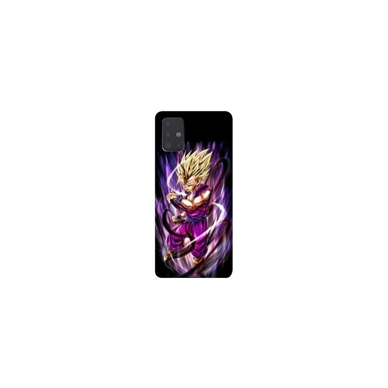 Coque pour Samsung Galaxy A51 Manga Dragon Ball Sangohan violet
