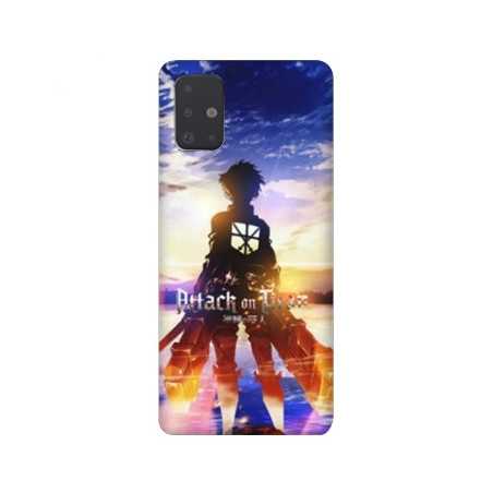Coque pour Samsung Galaxy A51 Manga Attaque titans Soleil