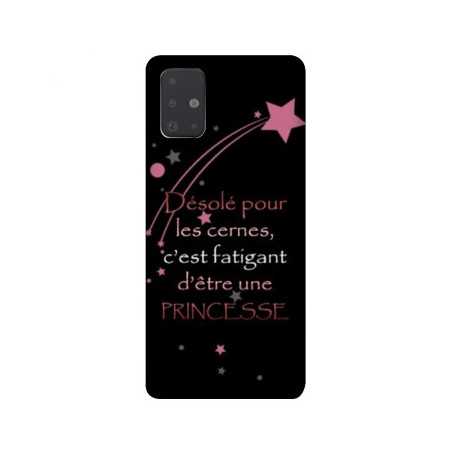 Coque pour Samsung Galaxy A51 Humour princesse
