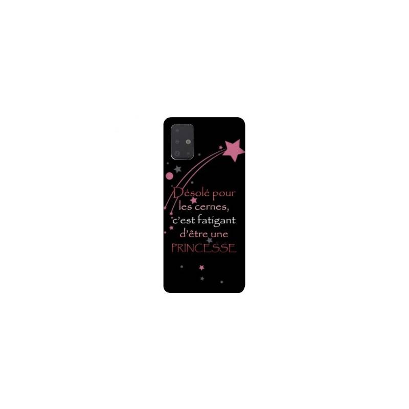 Coque pour Samsung Galaxy A51 Humour princesse
