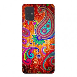 Coque pour Samsung Galaxy A51 fleur psychedelic