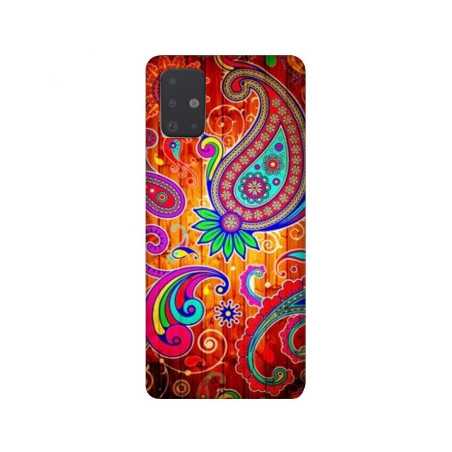 Coque pour Samsung Galaxy A51 fleur psychedelic