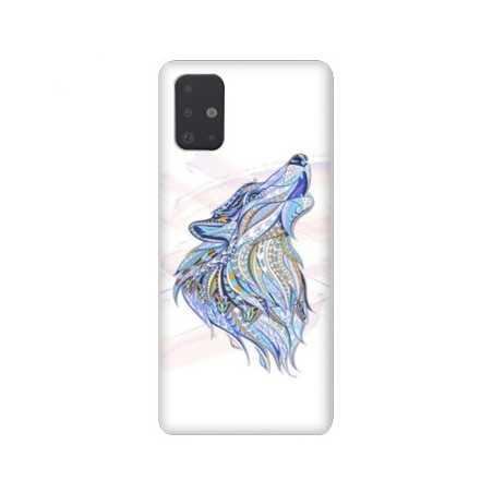 Coque pour Samsung Galaxy A51 Ethniques Loup Color
